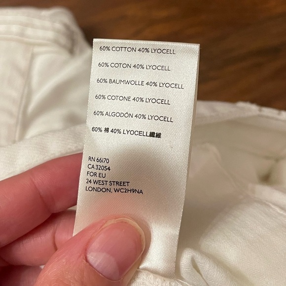 NWOT Free People White Barrel Pants Size 8 - Picture 4 of 5